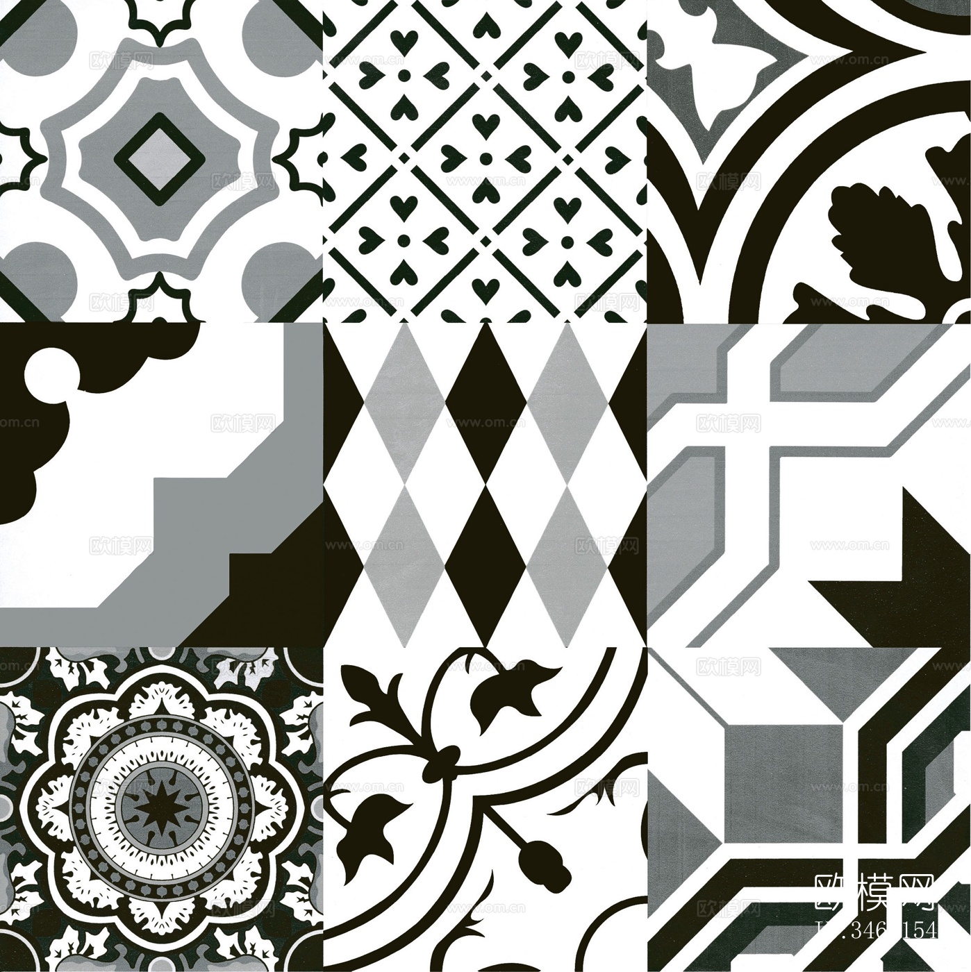 北欧小花砖下载