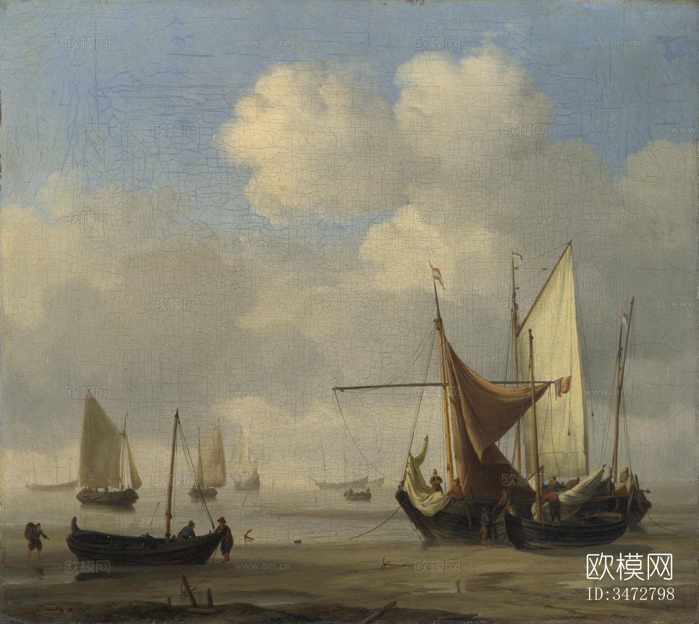 帆船 油画 世界著名画家作品下载