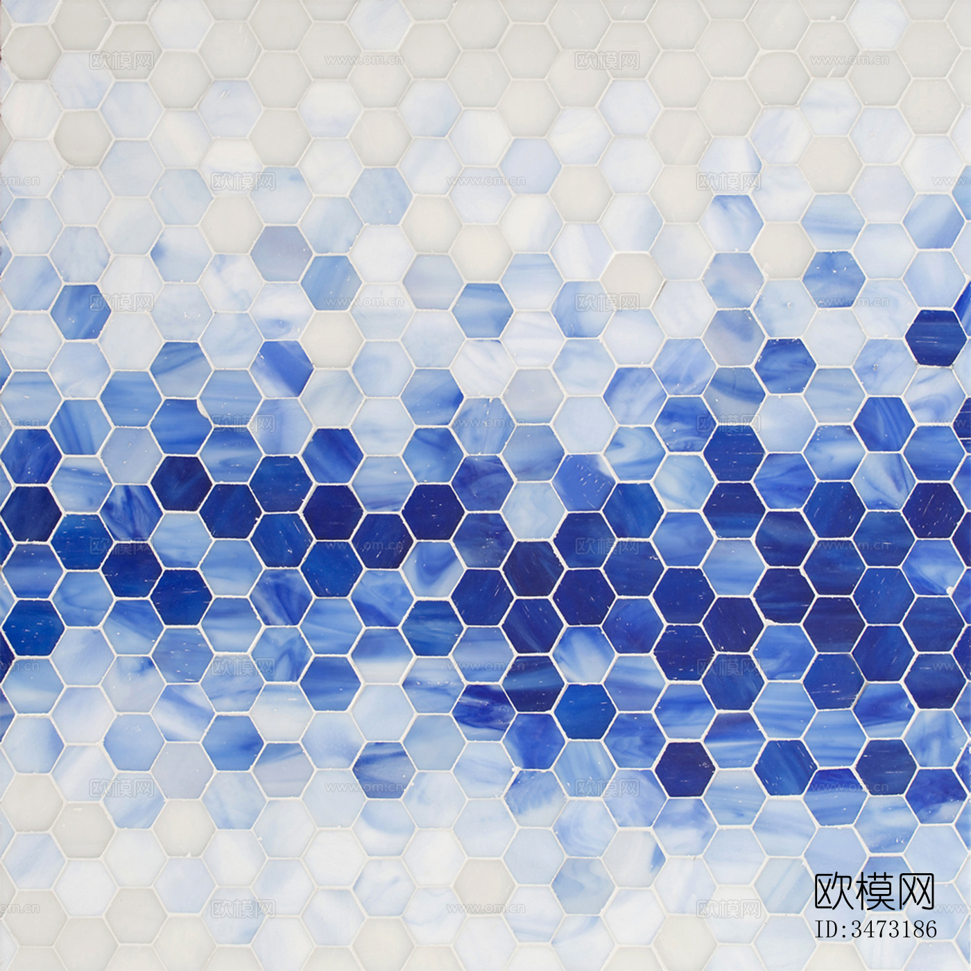 蓝色渐变马赛克下载