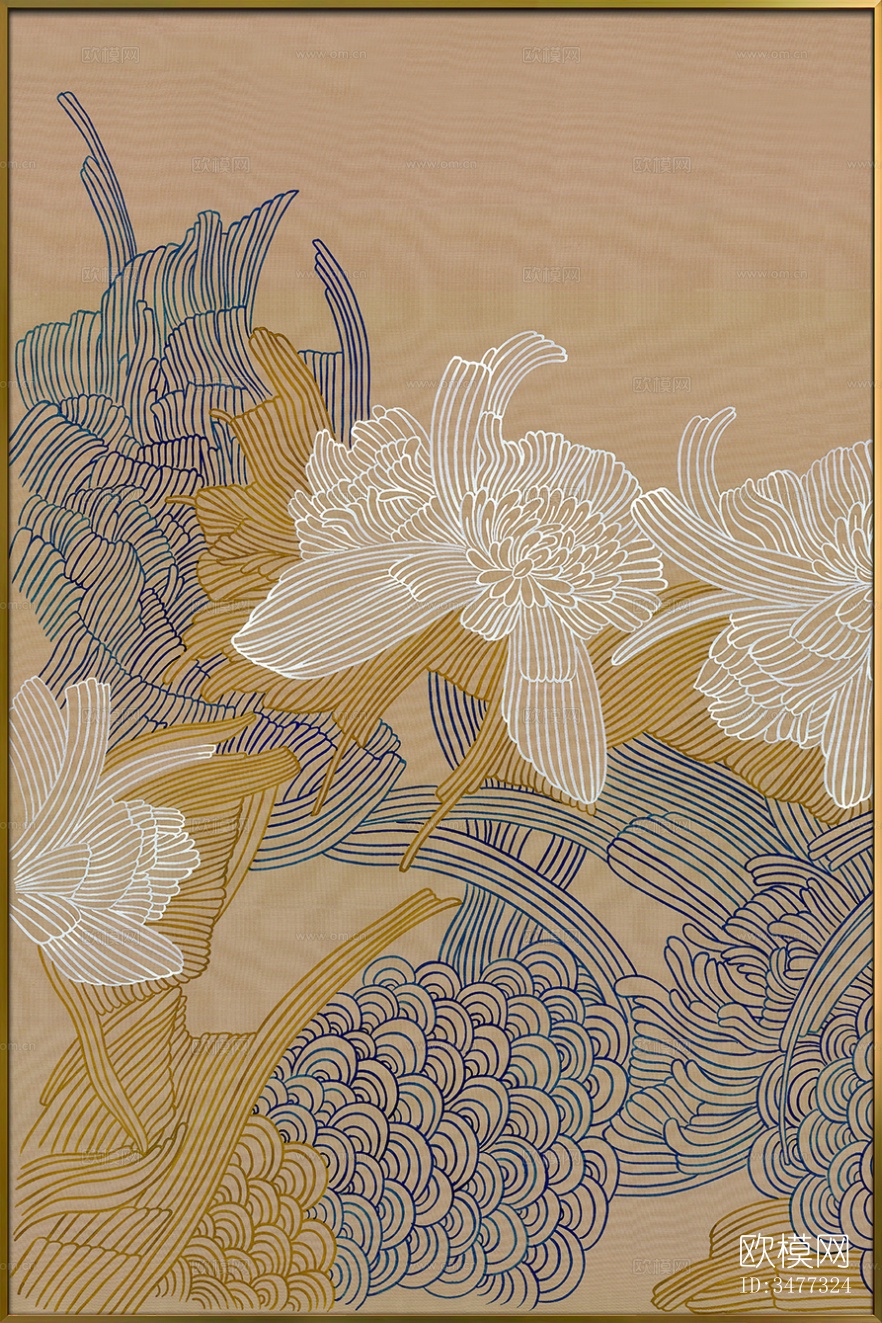 牡丹花地毯中式地毯下载