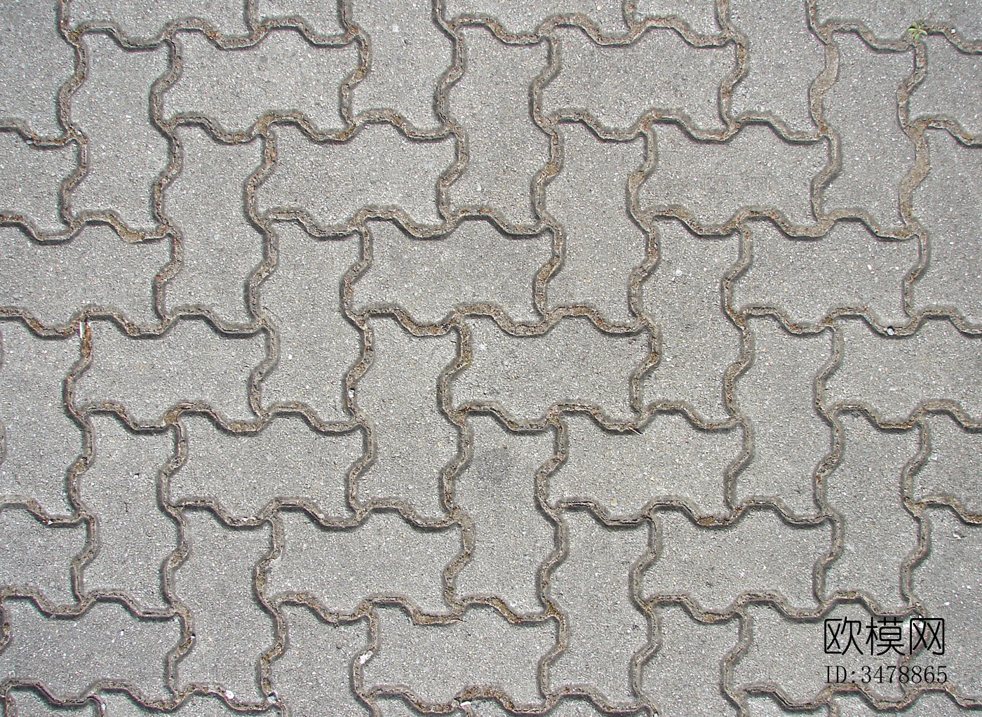 现代新中式广场砖 灰色石材广场砖 拼接砖 地砖 户外地面下载（渲染图2）