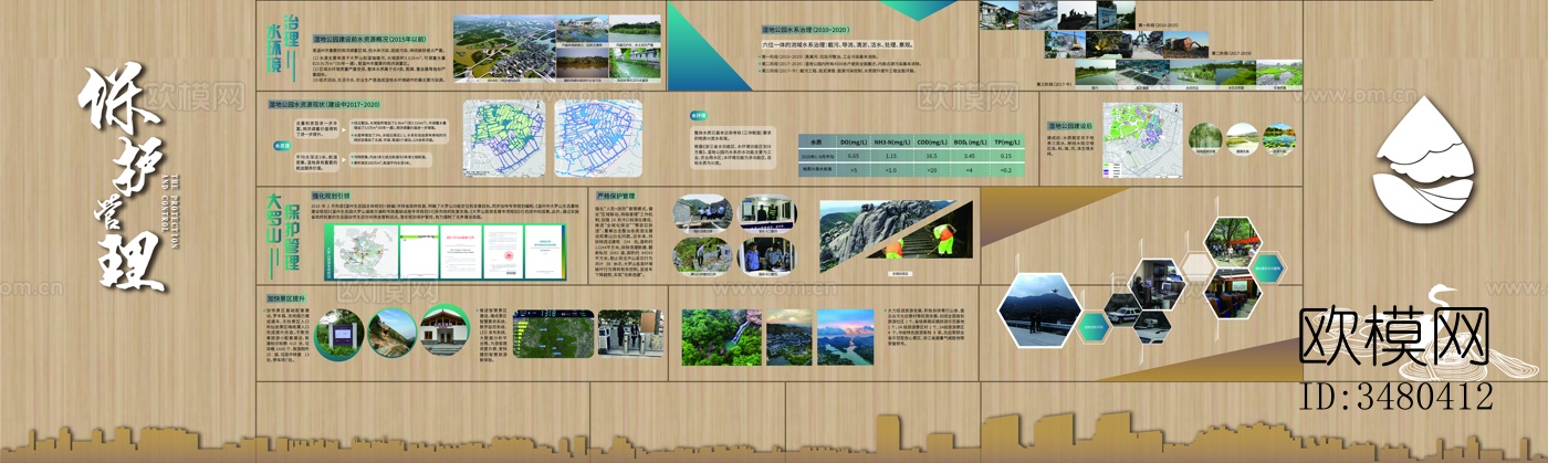 现代环保展厅文化墙 环境保护下载