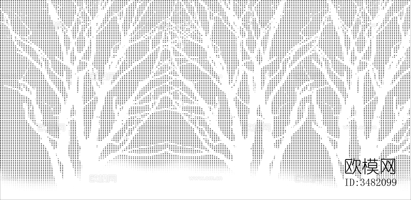 现代树枝状枝干状穿孔铝板下载