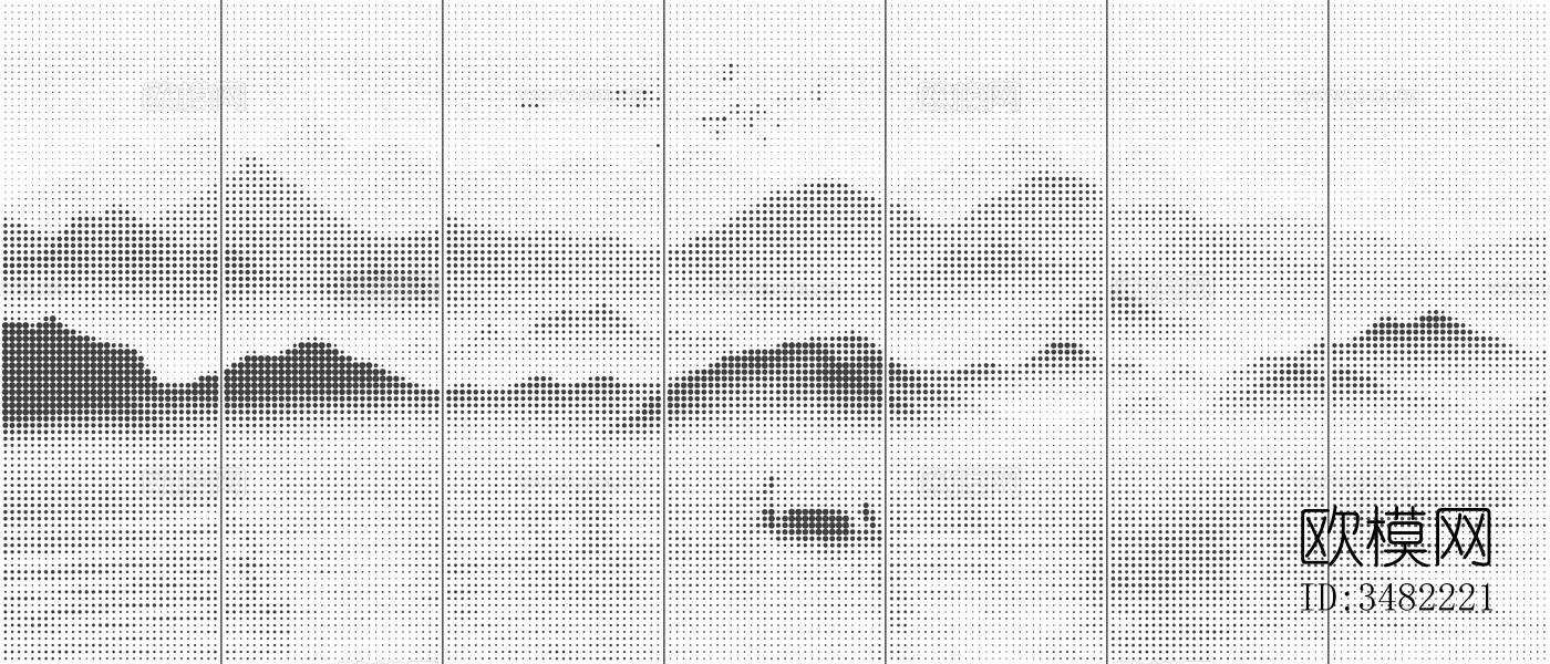 中式山水画冲孔铝板 镂空铝板下载