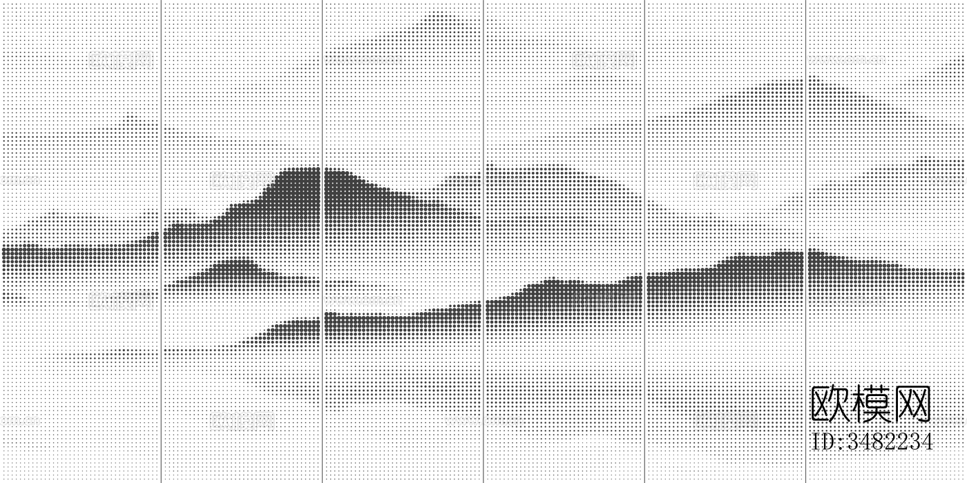 中式山水画冲孔铝板 镂空铝板 穿孔金属板下载