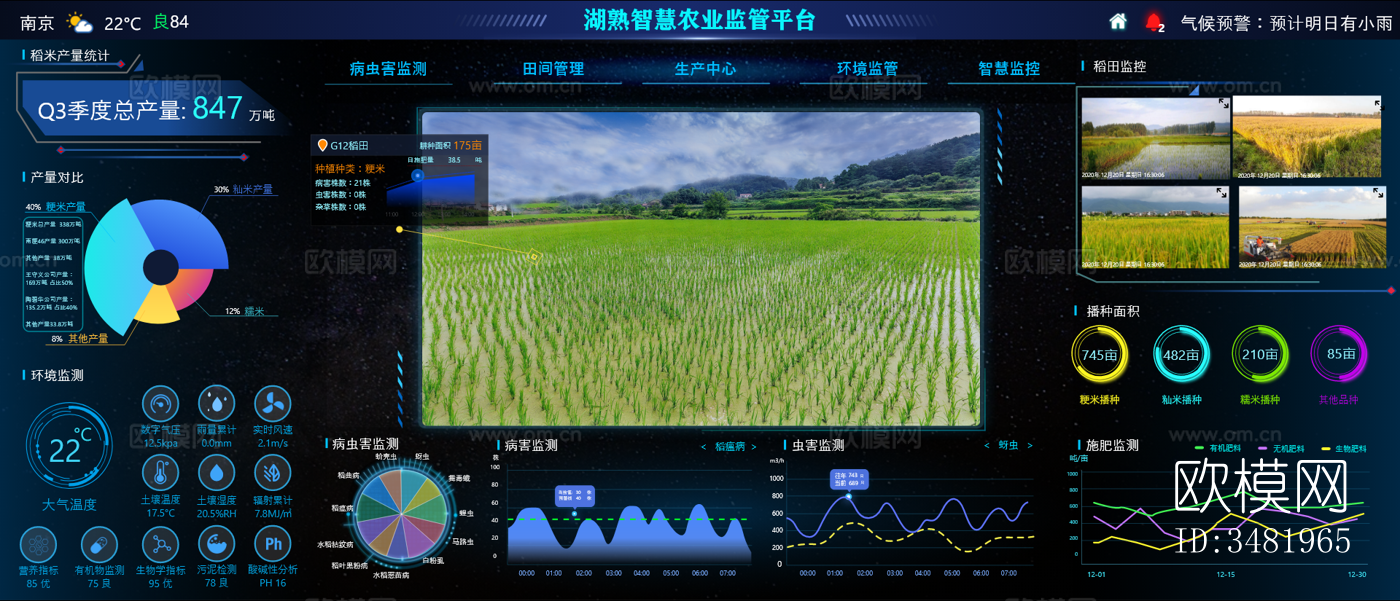 现代智慧科技监控显示屏 智慧科技屏幕