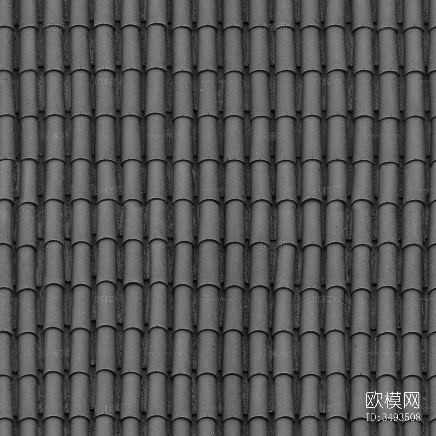 灰色古建屋顶瓦片 水泥瓦 陶土瓦 树脂瓦