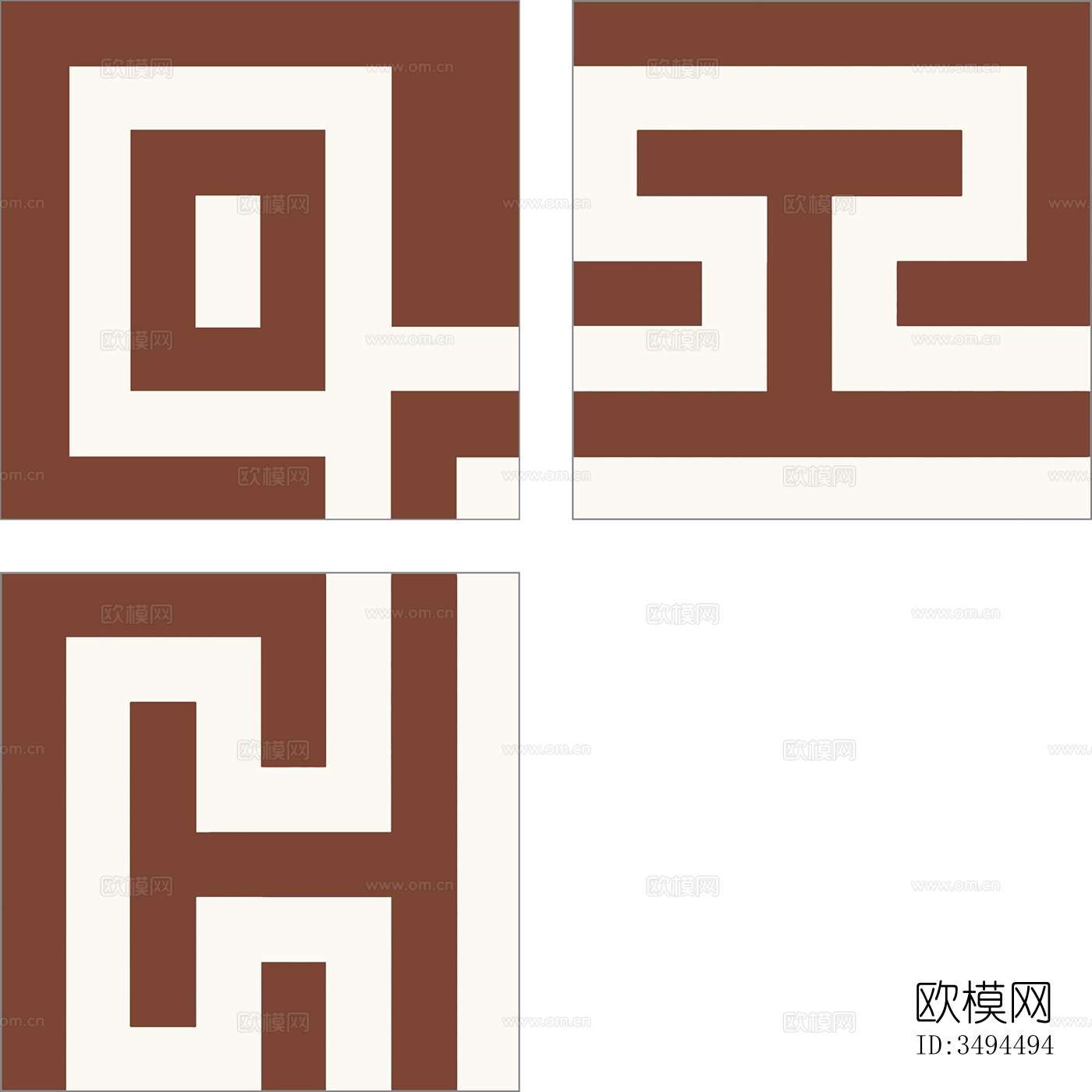 无缝复古水泥混凝土石材几何拼花图案瓷砖花砖地砖墙砖下载