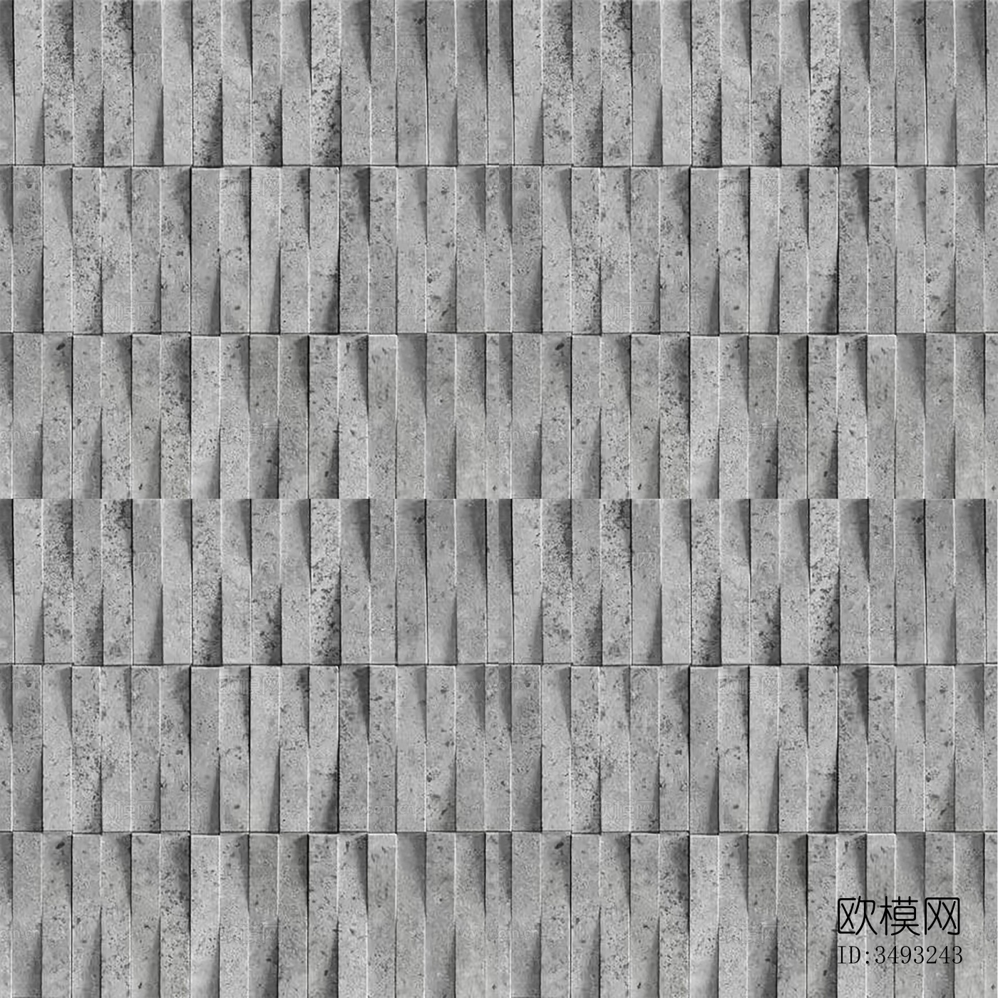 立体浮雕纹理文化石墙面贴图下载