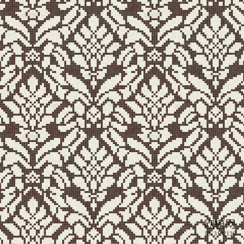 无缝拼花图案马赛克瓷砖石材方格子砖拼花地砖墙砖瓷砖下载