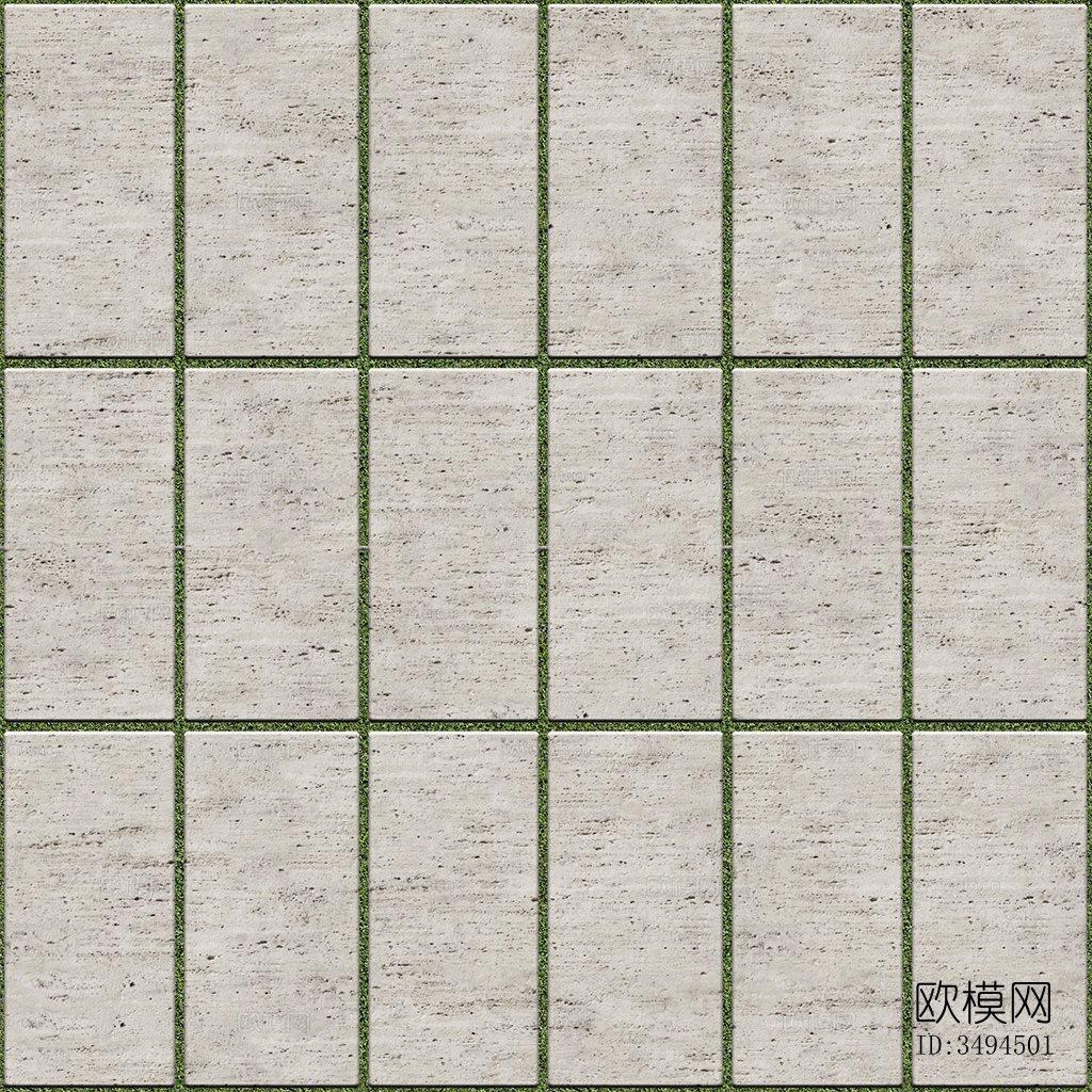 无缝花岗岩石材拼花地砖人行道路地面广场铺贴下载