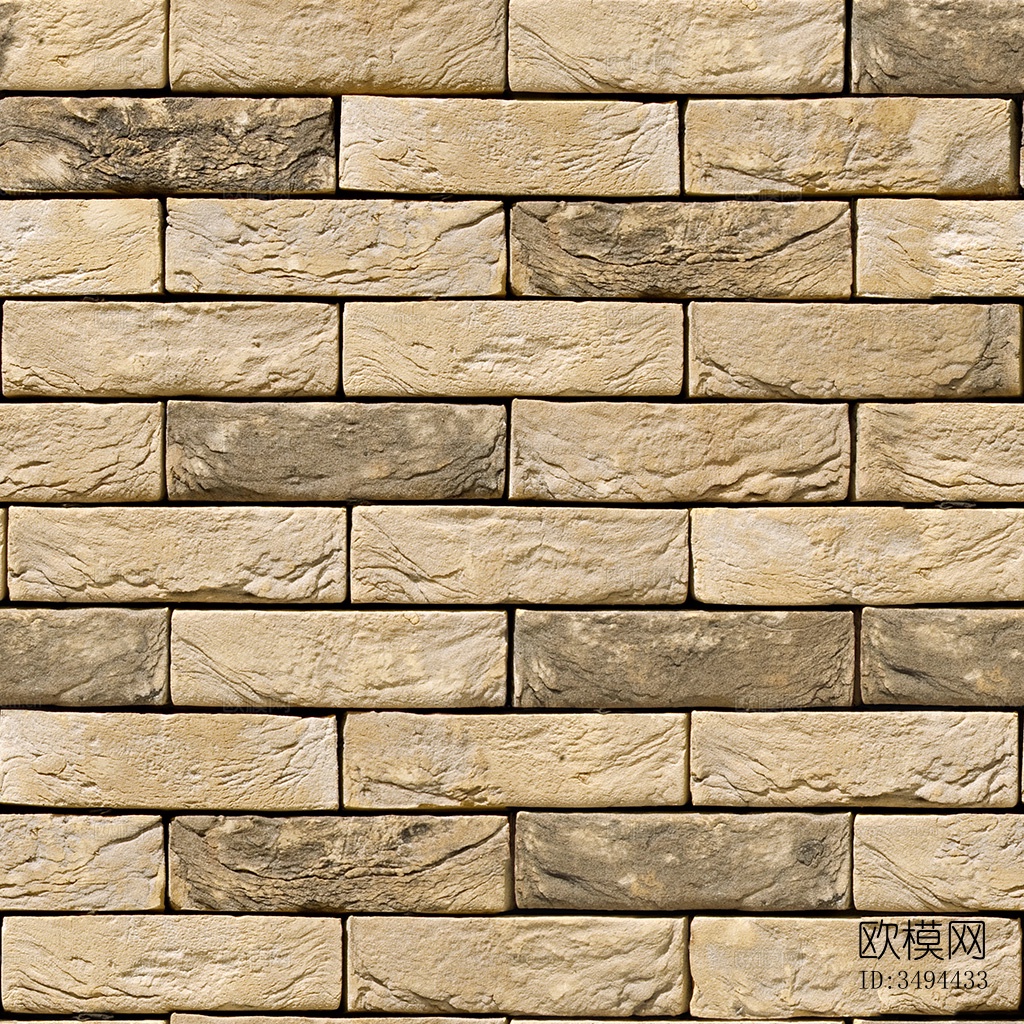 无缝黄色砖墙室外墙面地面下载