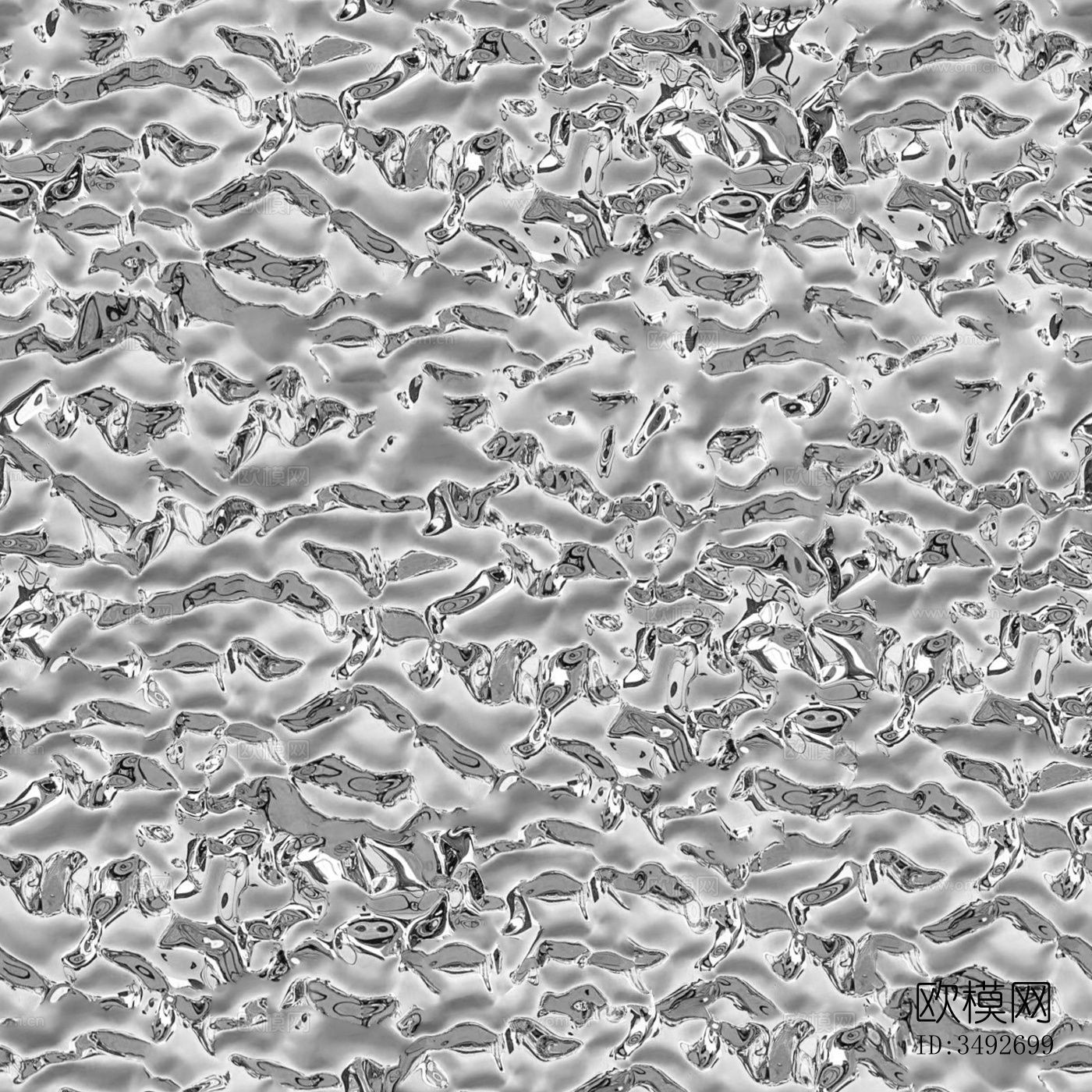 无缝水波纹不锈钢贴图下载