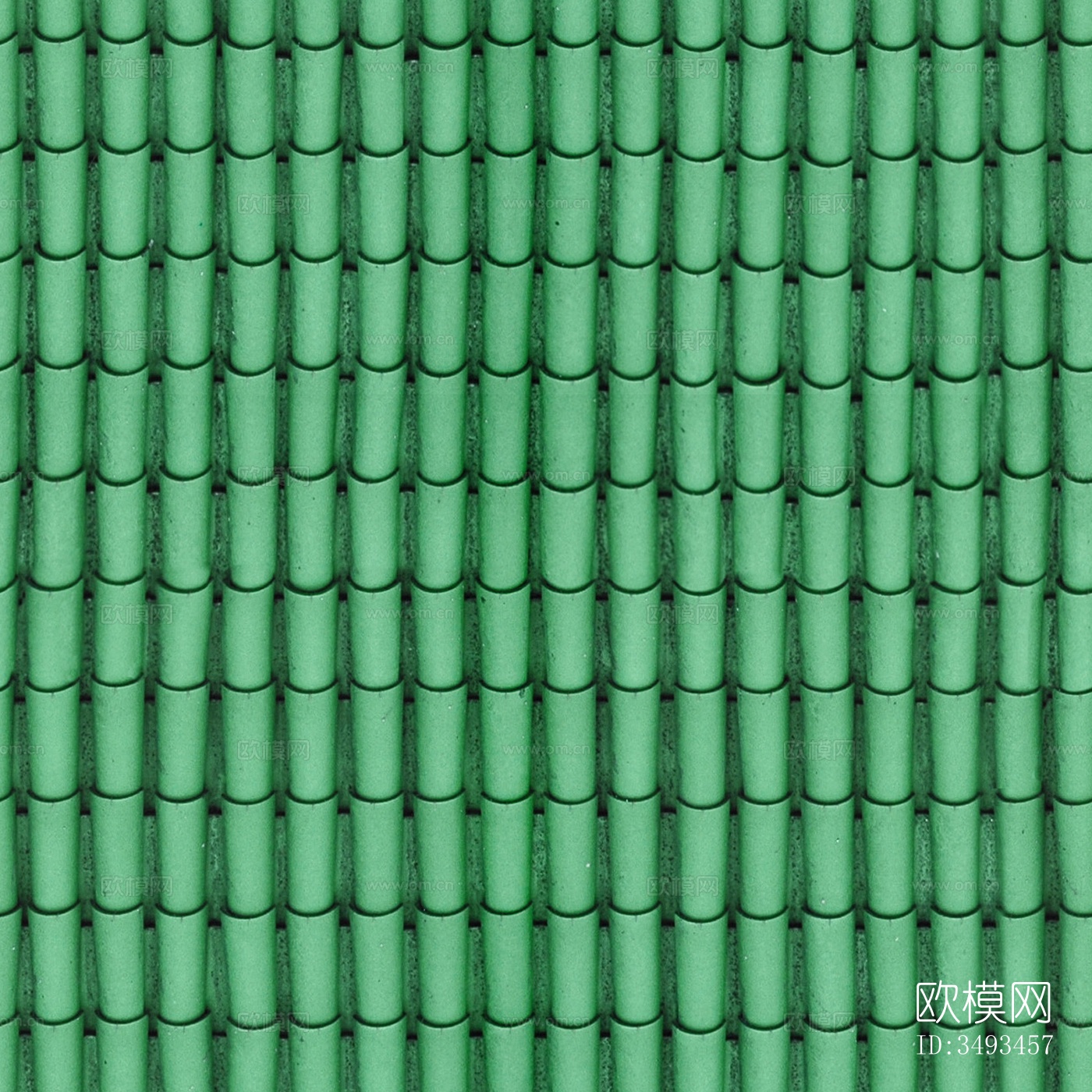 绿色屋顶瓦片 水泥瓦 陶土瓦 树脂瓦