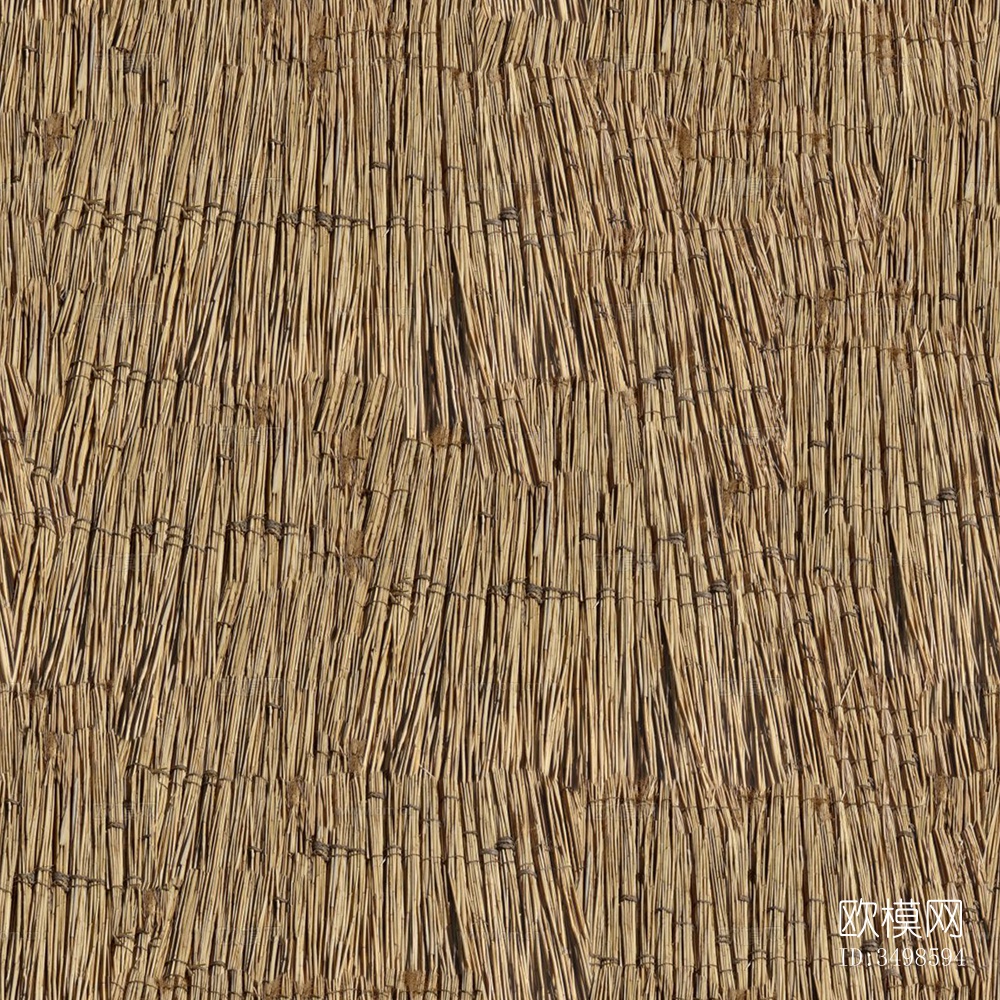 无缝黄色干枯干草稻草茅草屋顶墙面下载