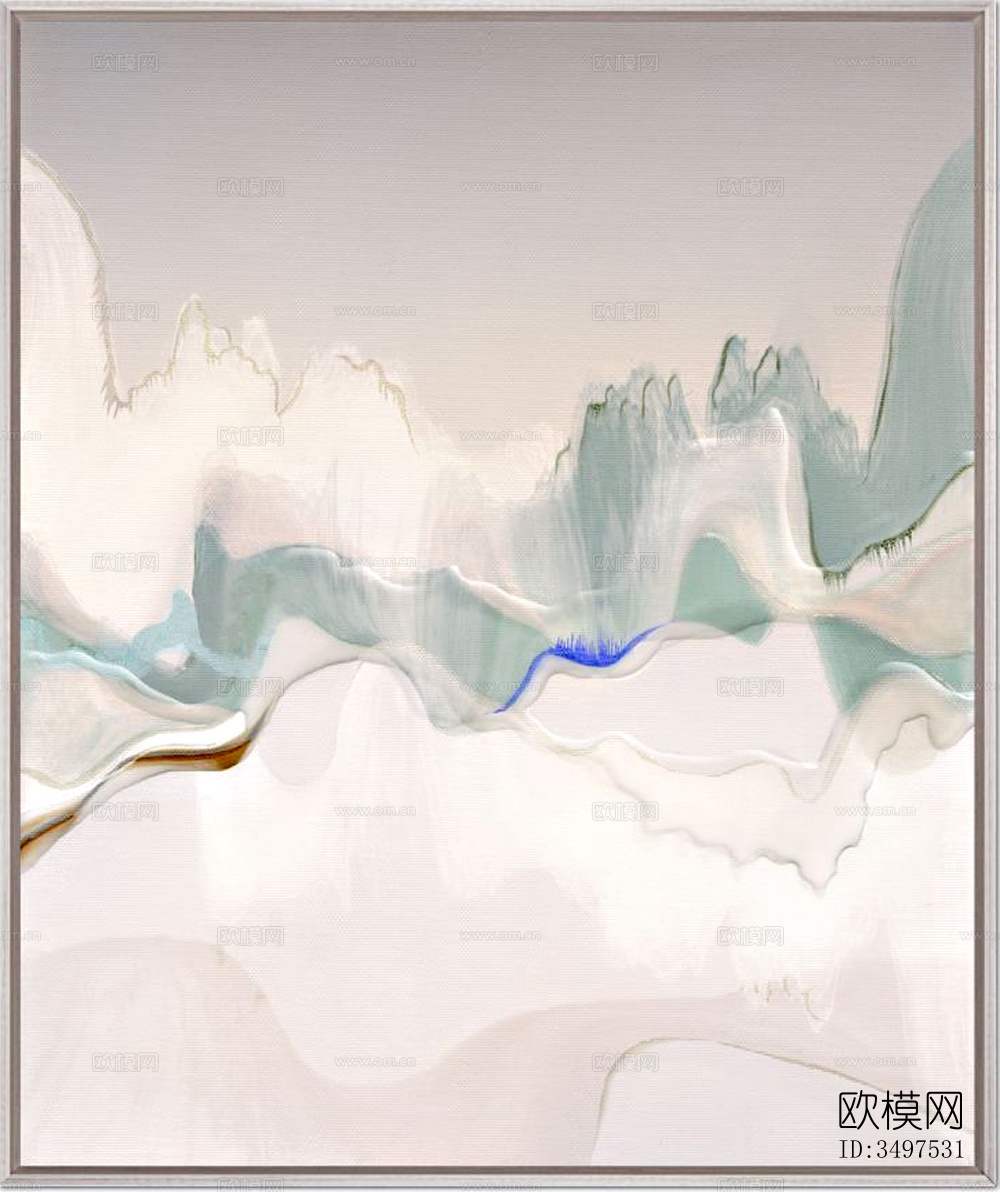 现代简约抽象装饰画贴图下载