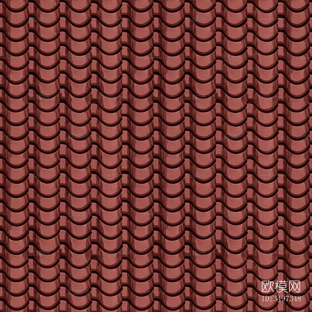 红色水泥瓦 中式屋顶瓦 陶土瓦 琉璃瓦 树脂瓦