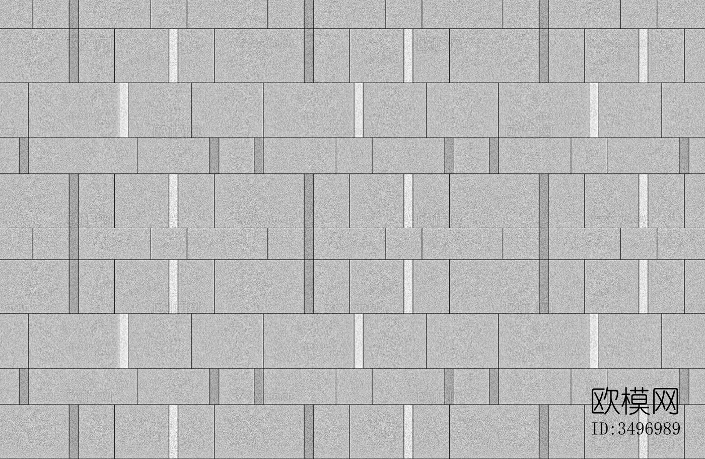 灰色跳色花岗岩室外广场地砖 跳色室外错缝铺装 景观户外工字铺下载
