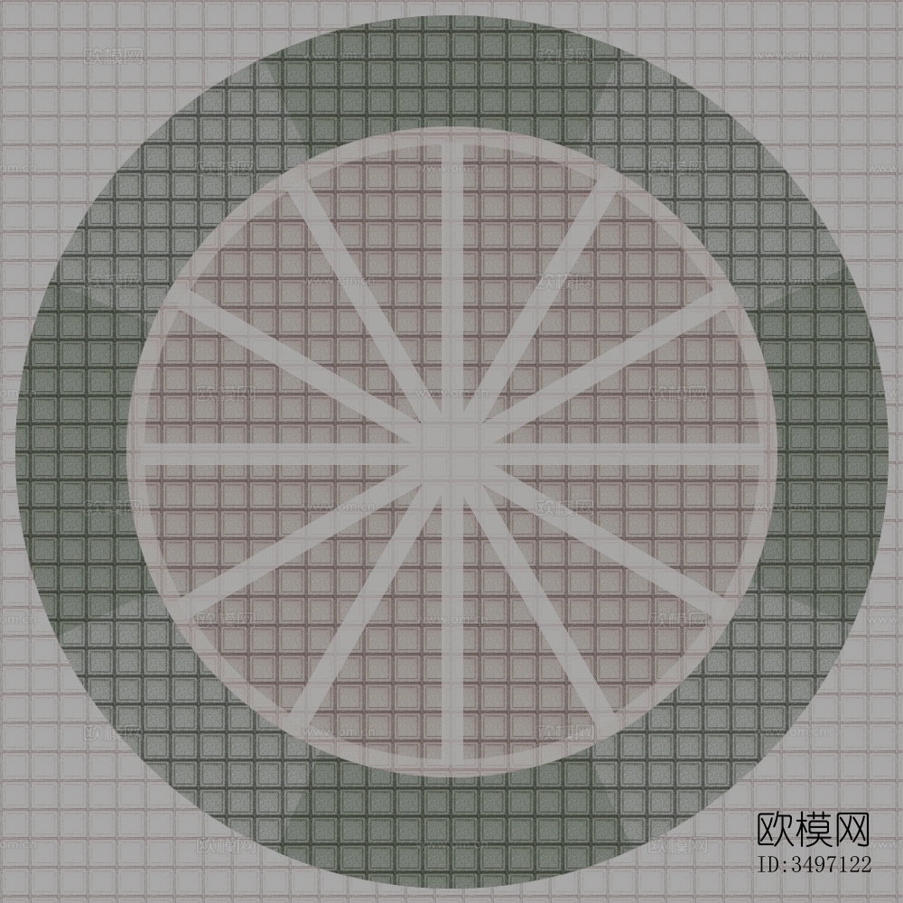 欧式水磨石圆形拼花下载