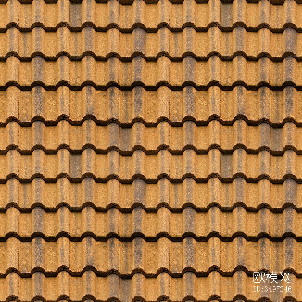 黄色屋顶陶土瓦下载