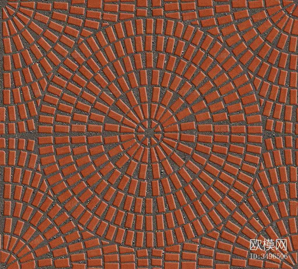 无缝鹅软石拼花地砖人行道路地面广场铺贴下载