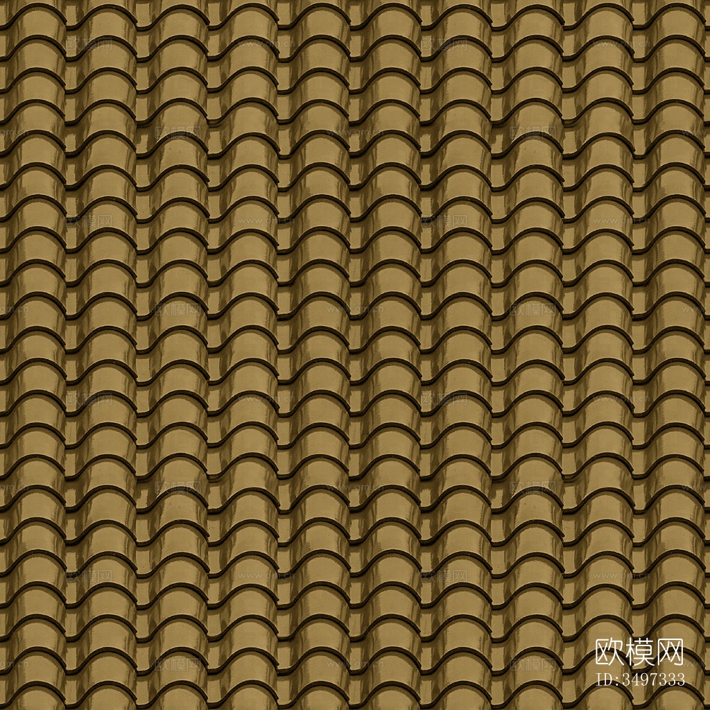 黄色陶土瓦 琉璃瓦 树脂瓦 水泥瓦 灰色中式屋顶瓦