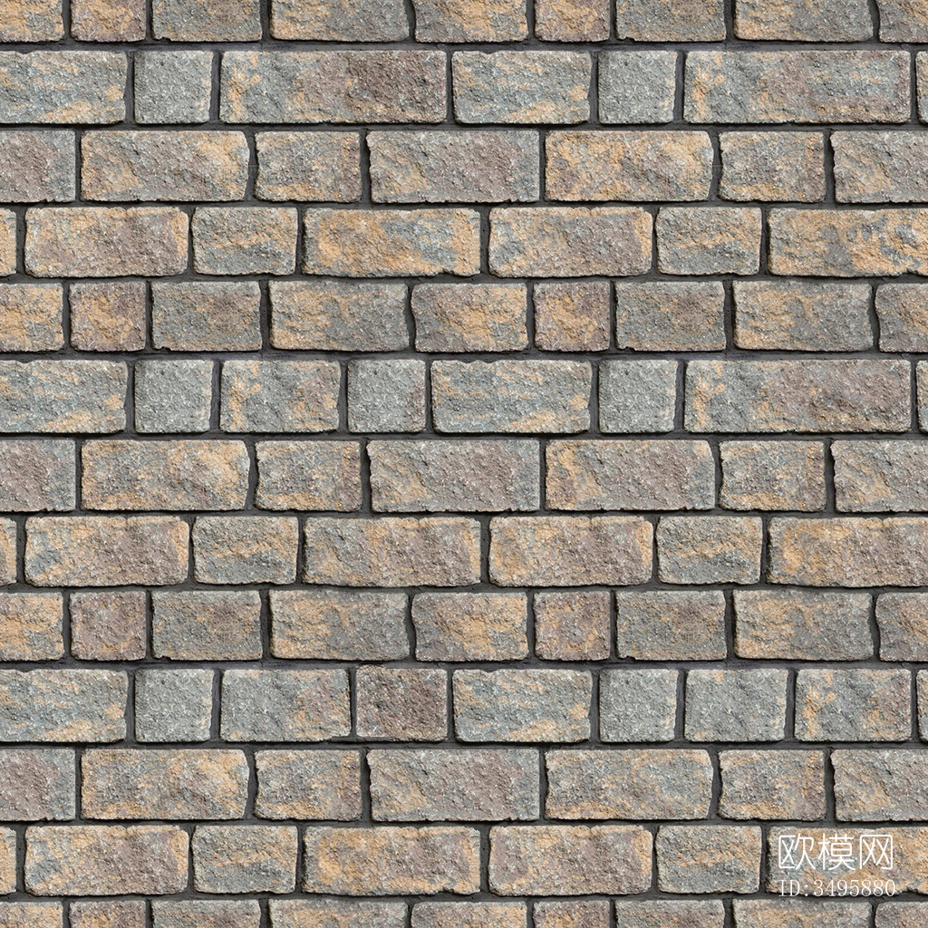 无缝室外建筑文化石材石块花岗岩墙砖墙面地面下载