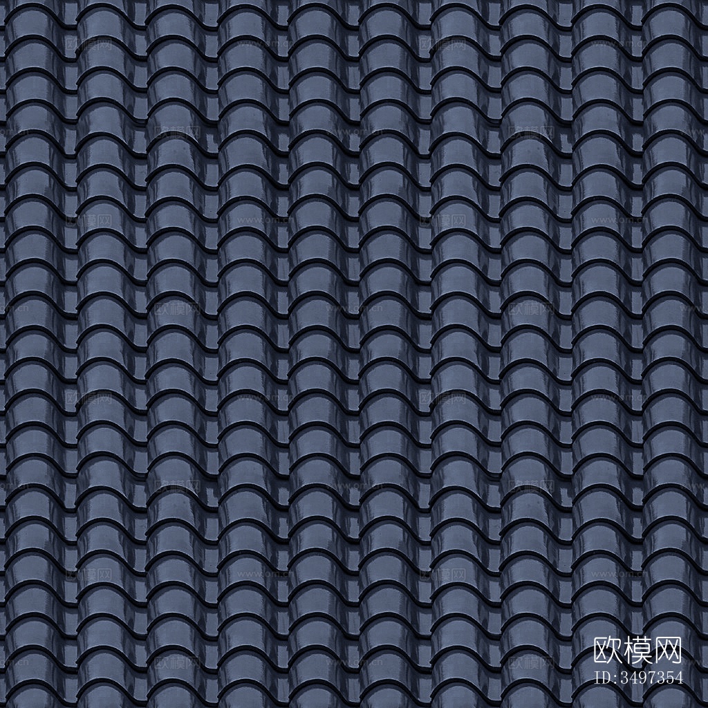 灰色水泥瓦 中式屋顶瓦 陶土瓦 琉璃瓦 树脂瓦