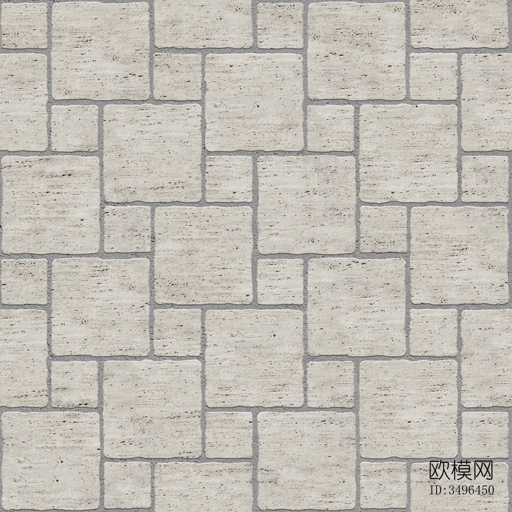 无缝花岗岩石材拼花地砖人行道路地面广场铺贴下载