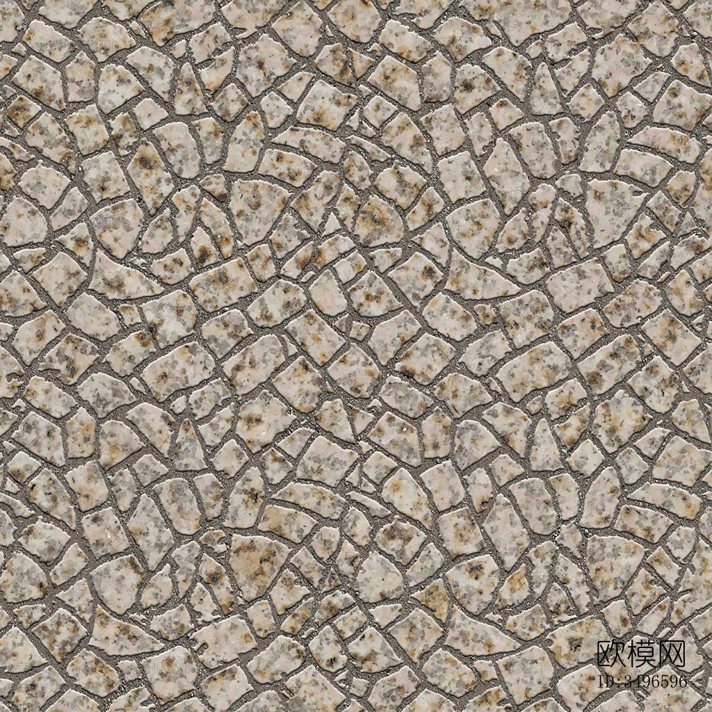 无缝不规则拼花石板地砖人行道路地面广场铺贴下载
