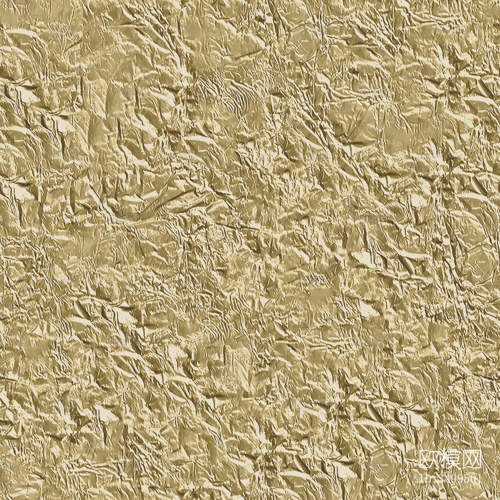 无缝淡金色褶皱金箔银箔铝箔锡纸金属质感下载