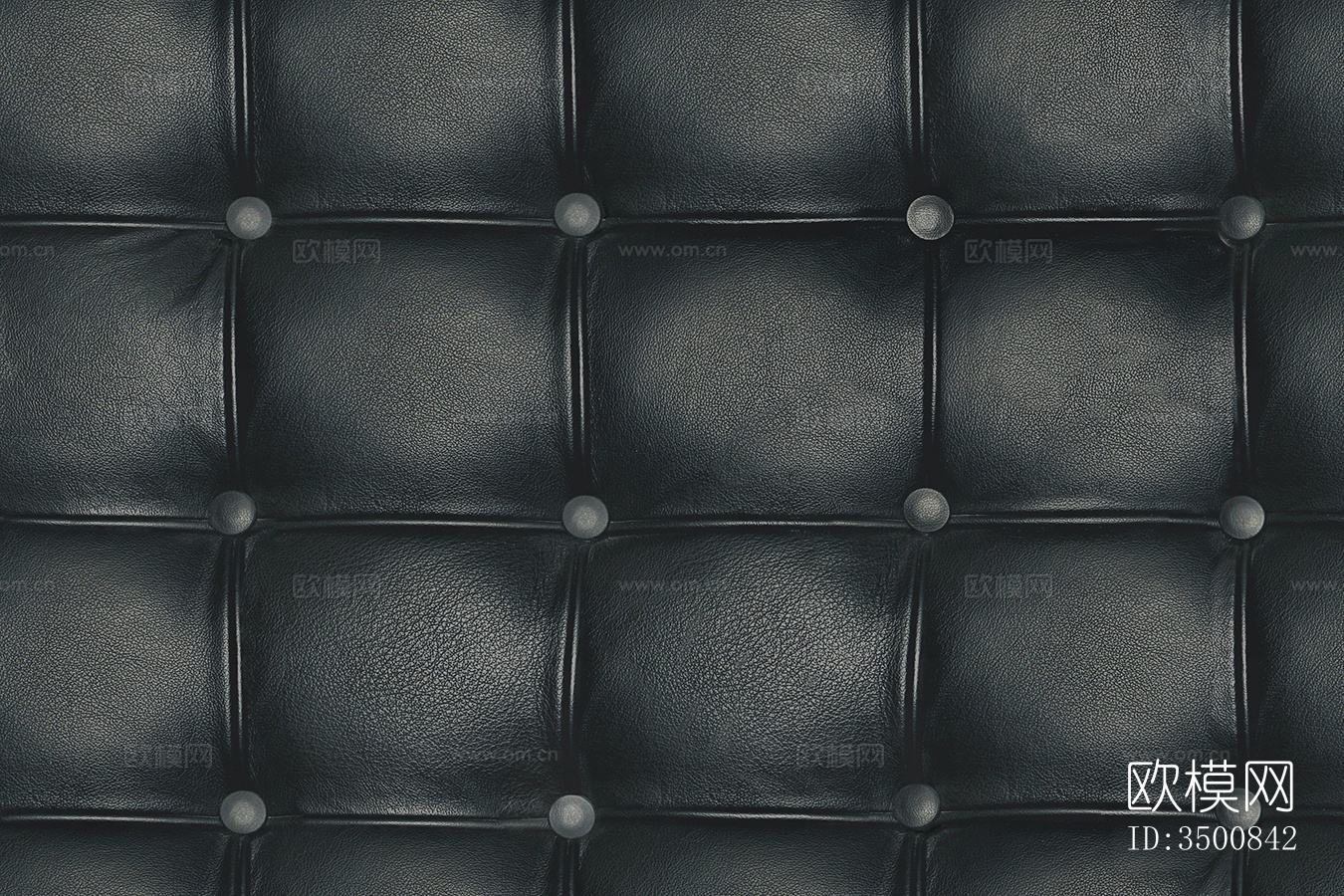 无缝黑色床头靠背沙发卡座座垫拉扣软包皮革下载