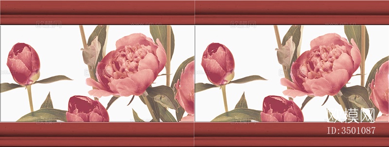 无缝红色复古乡村风格大理石材拼花图案瓷砖小花砖仿古砖地砖墙砖下载