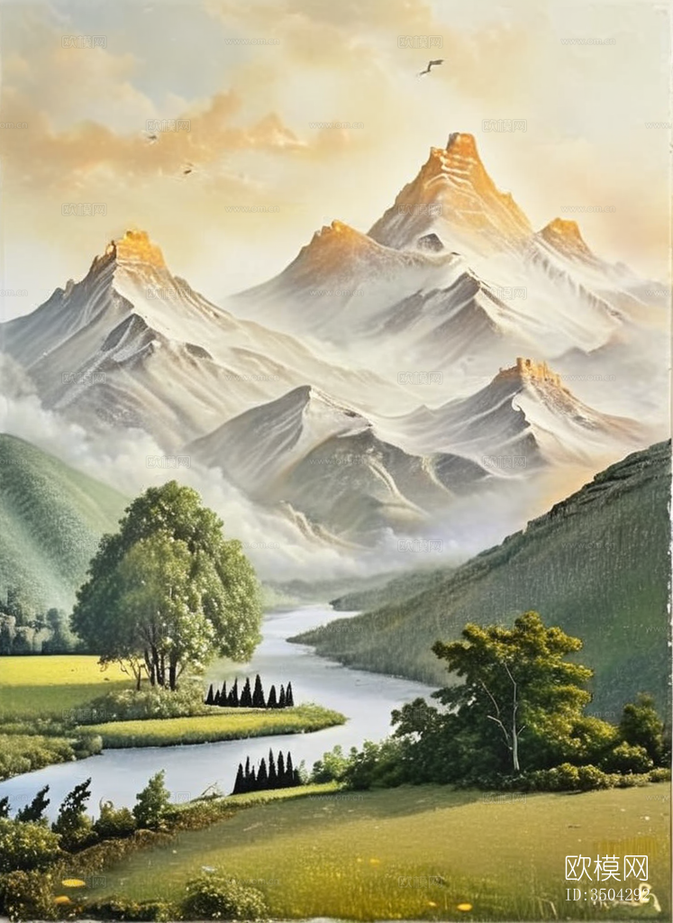 现代奶油挂画 植物挂画 高级法式感玄关挂画 客餐厅装饰画下载