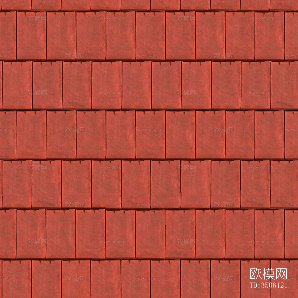 无缝别墅建筑屋顶陶土陶瓷瓦片下载