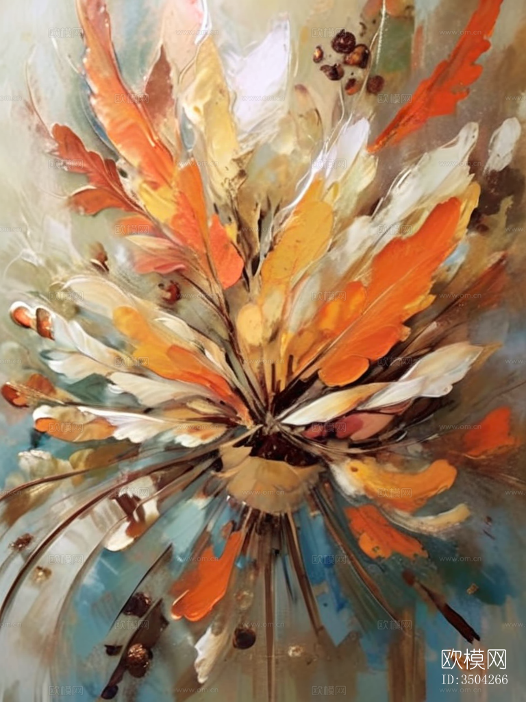 现代奶油挂画 植物挂画 高级感玄关挂画下载