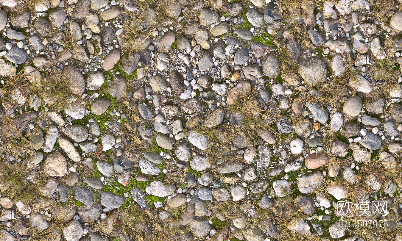 无缝鹅软石拼花地砖人行道路地面街道广场铺贴下载