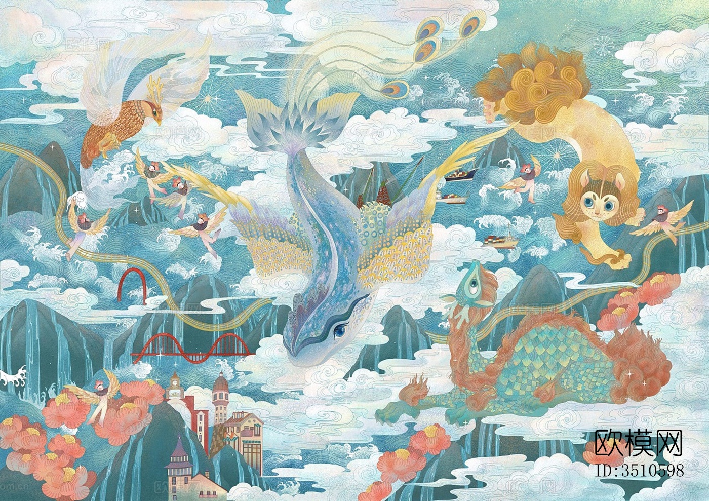 新中式装饰画下载