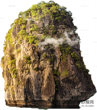 免扣素材 石头假山