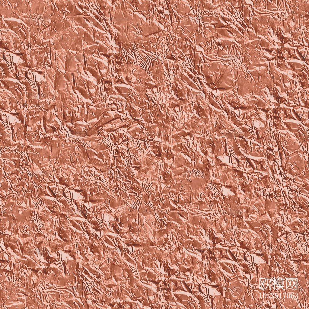 无缝玫瑰金色褶皱金箔银箔铝箔锡纸金属质感下载