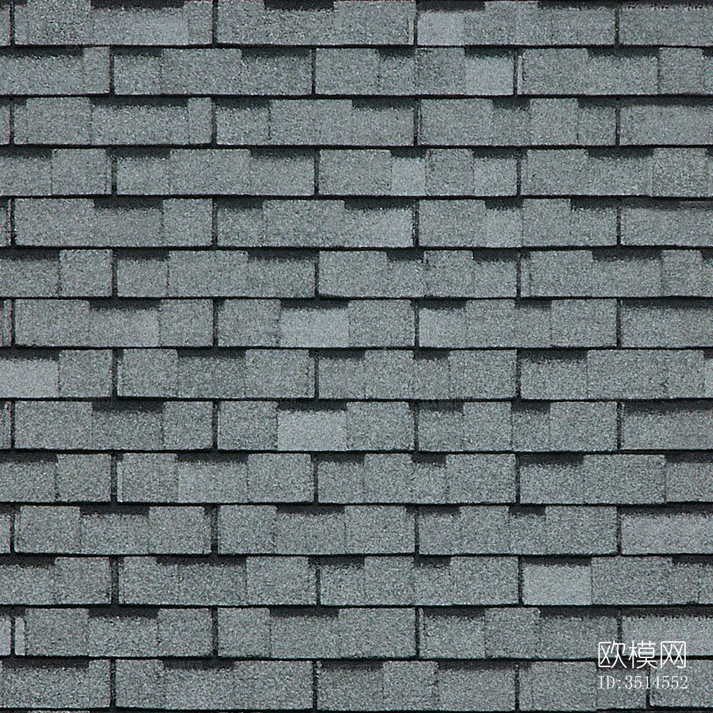 无缝别墅建筑屋顶沥青瓦片下载