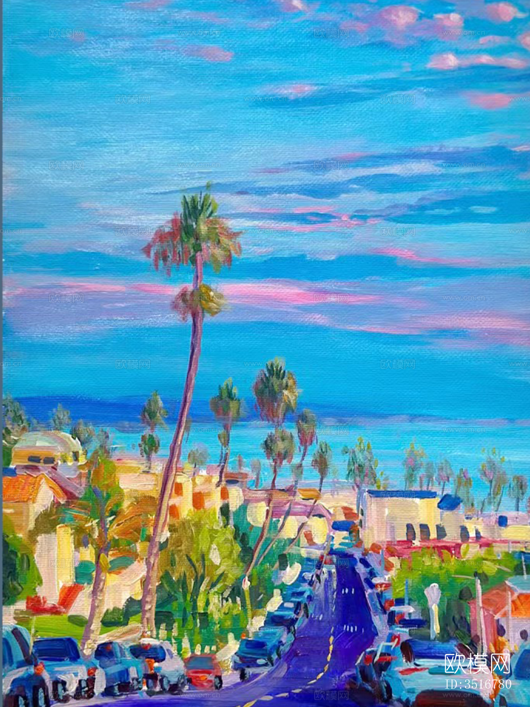 植物装饰画 油画下载