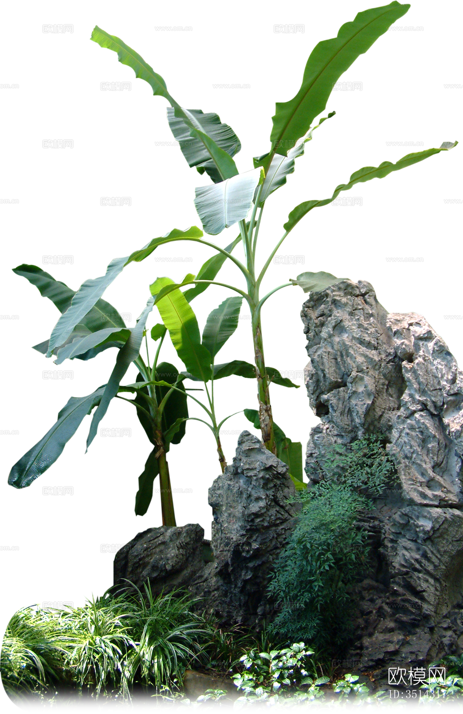 免扣素材 石头假山下载