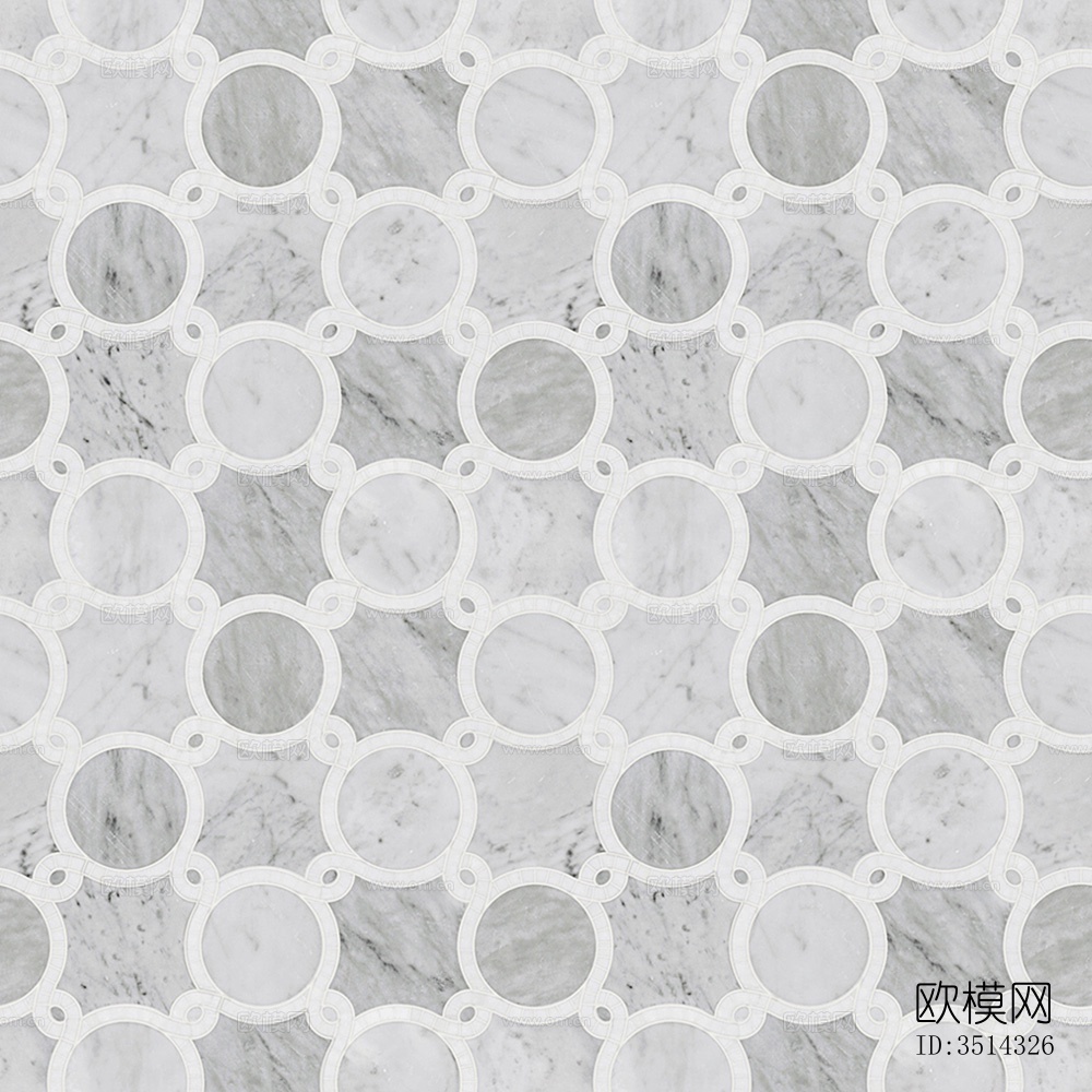 无缝现代白色大理石石材几何拼接拼花图案瓷砖地砖墙砖下载
