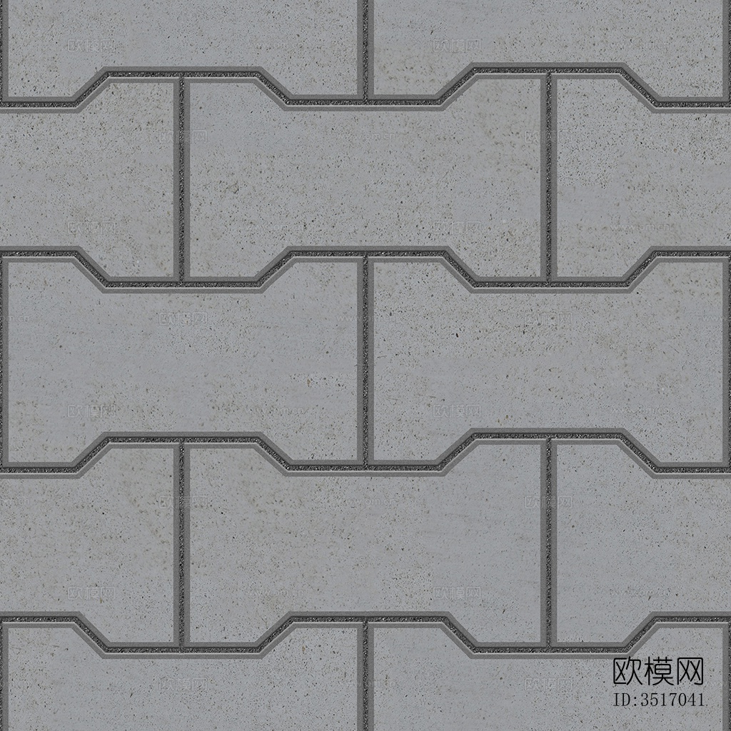 无缝拼花水泥地砖人行道路地面广场铺贴下载