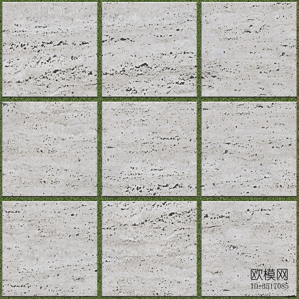 无缝花岗岩石材拼花地砖人行道路地面广场铺贴下载