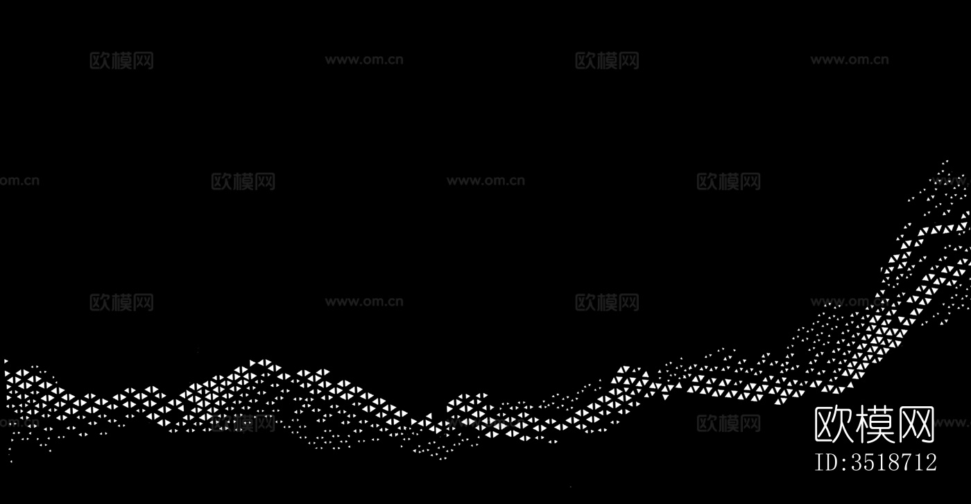 现代黑白凹凸几何图形贴图下载