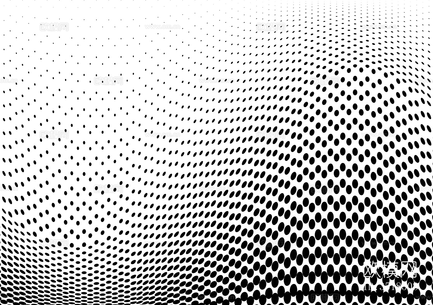 圆形渐变冲孔铝板黑白凹凸下载