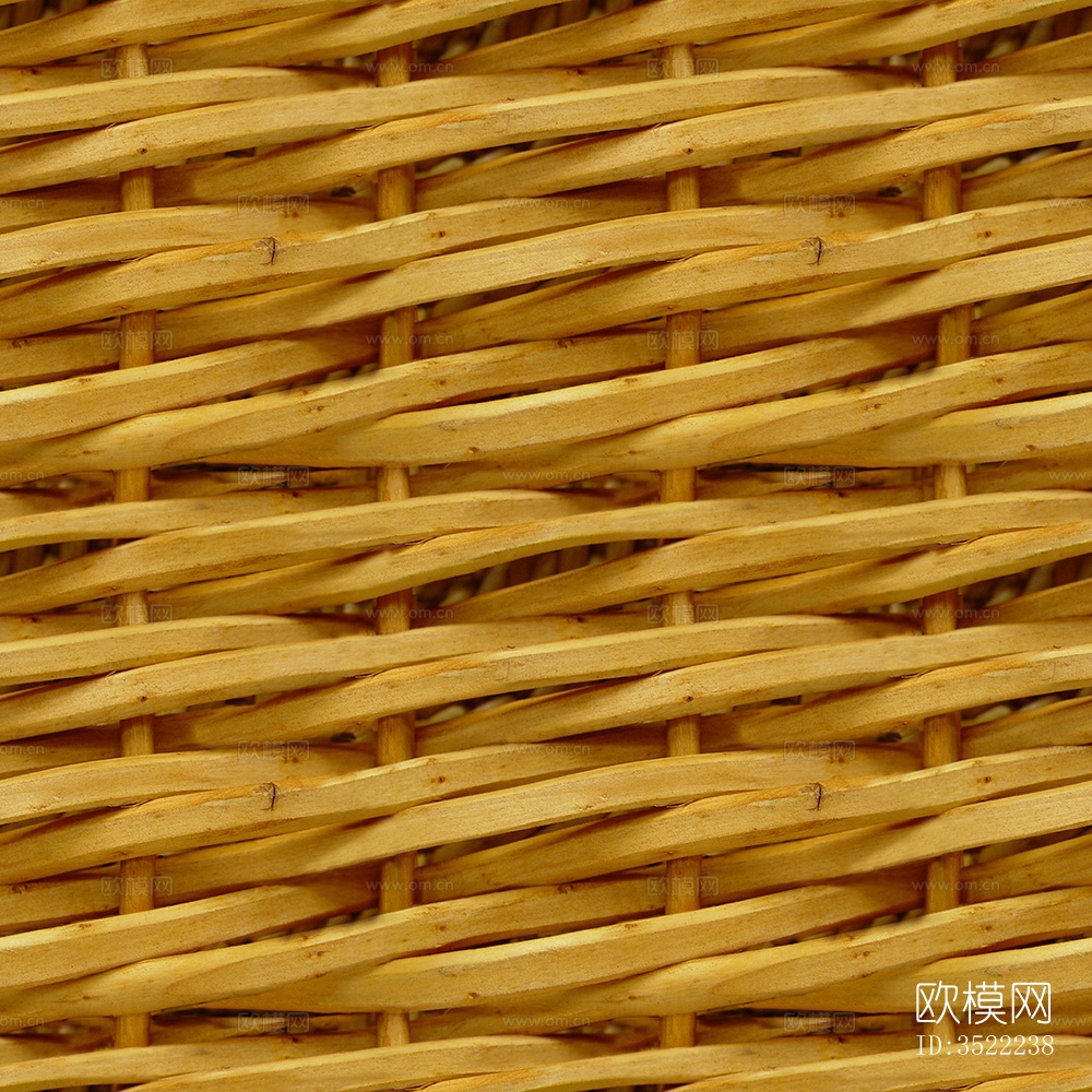 无缝黄色藤条藤编竹编编织材质下载