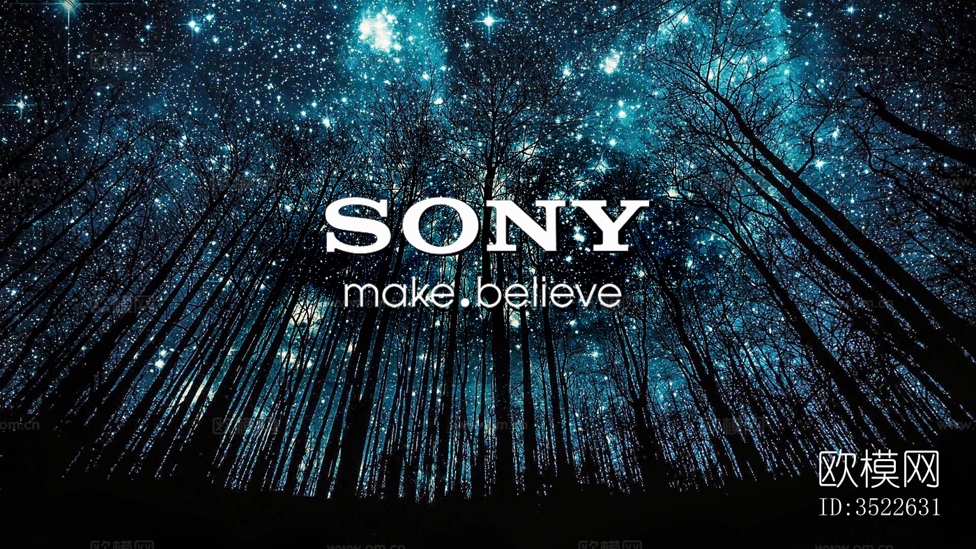 索尼电脑屏幕 电视屏幕开机广告 led电子屏幕